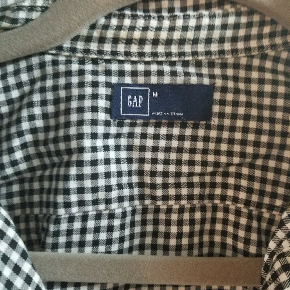 Checkered button down shirt. - Picture 2 of 2
